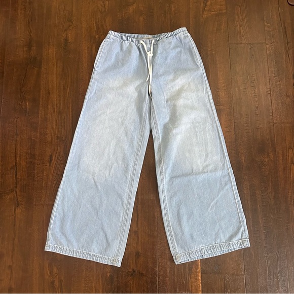 H&M pull on draw string wide leg pants - Picture 1 of 6